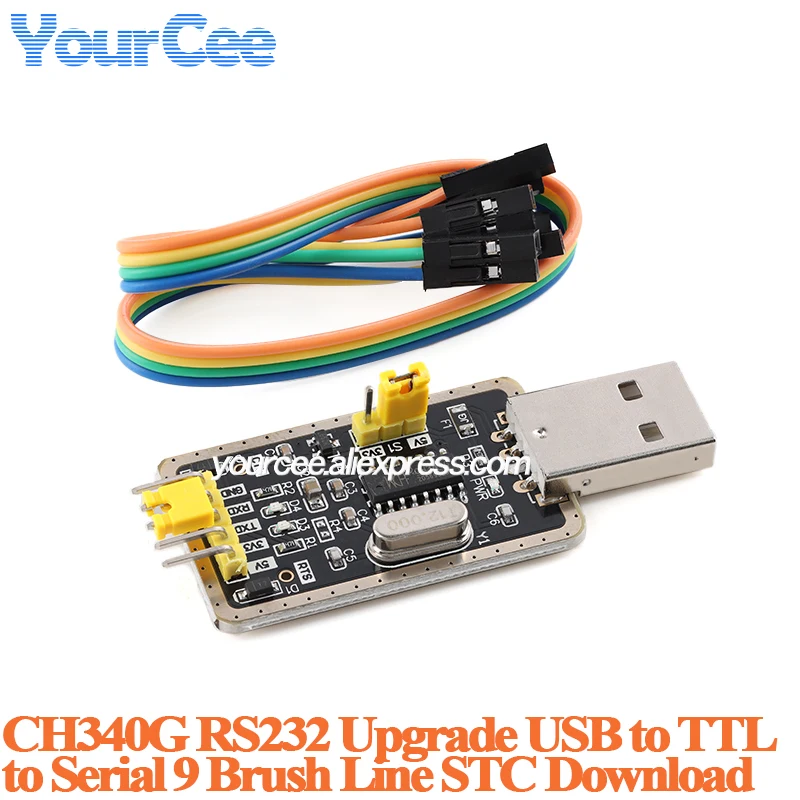 USB to TTL Serial Conversion Board Module FT232RL FT232BL CH340A CH340E CH340G PL2303HXD Downloader Burner Brush Programmer - view 5