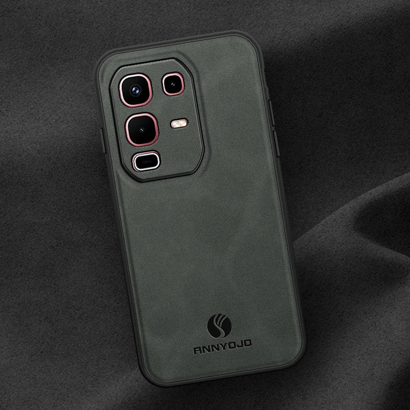 حافظة لهاتف انفينيكس نوت 50S 5G X6870 مدمجة في لوحة مغناطيسية من جلد البولي يوريثان غطاء خلفي صلب حافظة هاتف غير لامعة لهاتف انفينيكس نوت 50s 5G