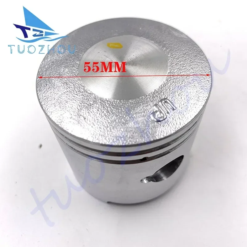 محرك خارجي 369-00001-0 1 369000010M/1M STD مجموعة المكبس وحلقة 351-00011-0 لـ Tohatsu لنيسان 4HP 5HP / 9615T للميركوري #2