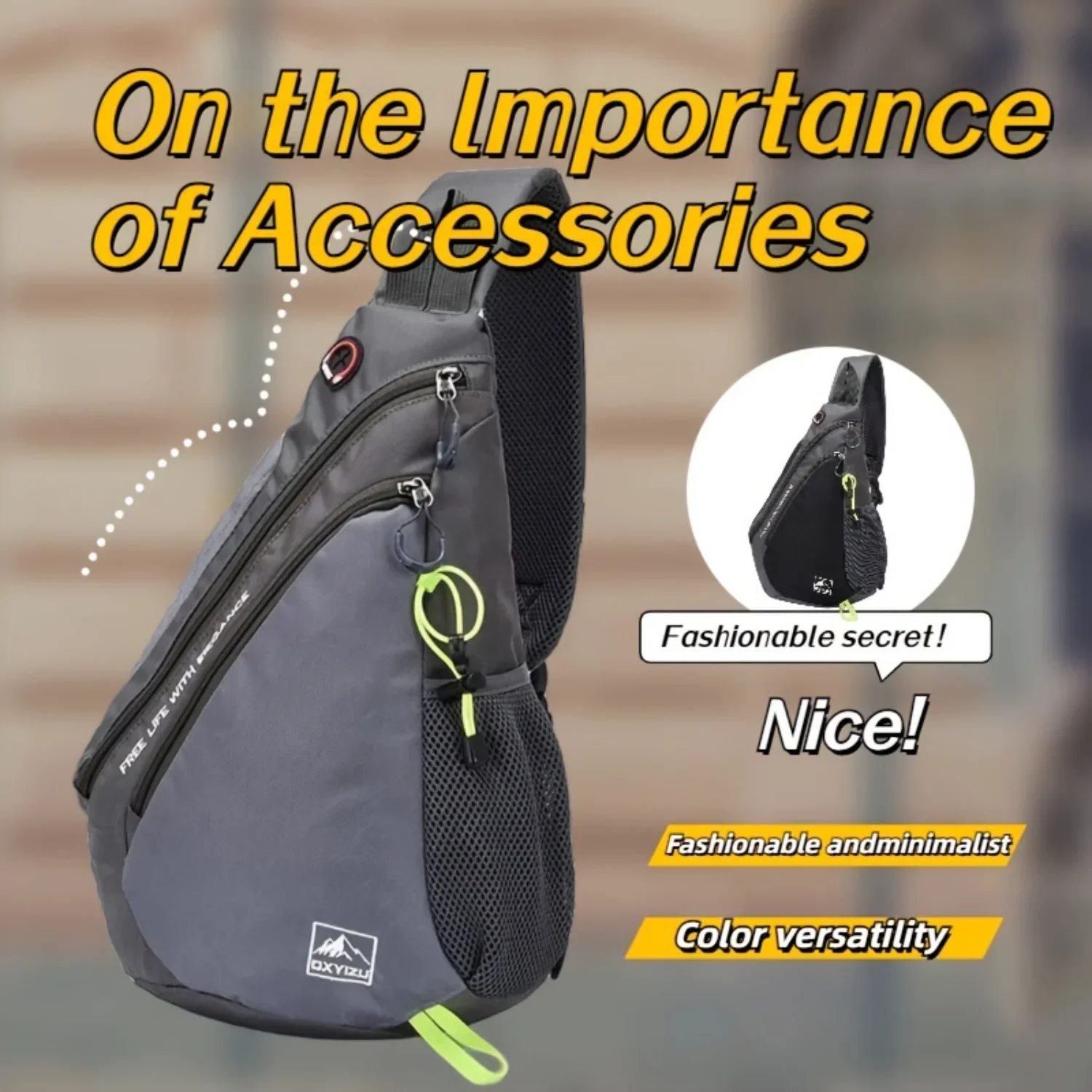 

1pc Stylish Casual Waist Bag, Fashion Crossbody Bag