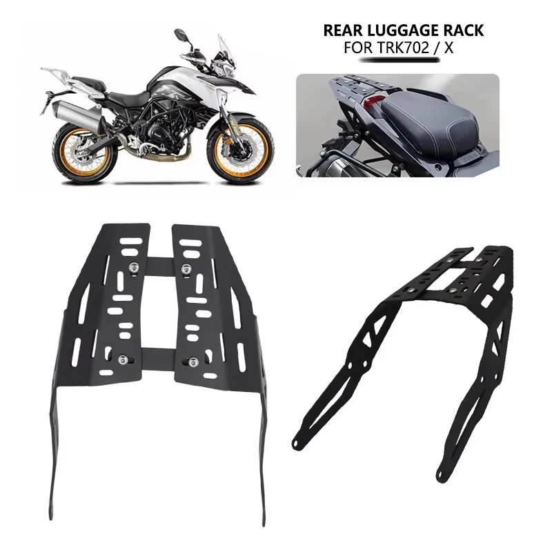 For Benelli TRK702 TRK702X TRK 702 X 702X 2022 2023 2024 Motorcycle Rear Luggage Rack Top Case Bracket Cargo Rack
