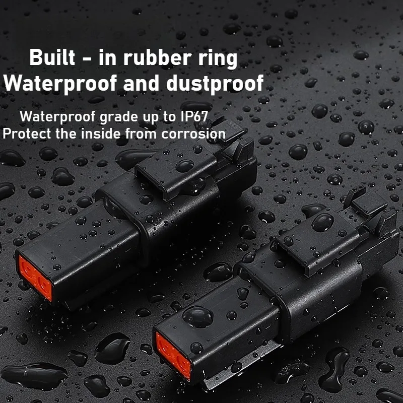 Серия DT — водонепроницаемая вилка с двумя отверстиями, штекер и гнездовой стыковой разъем DT04-2P DECH, клеммная колодка автомобильного жгута проводов DT06-2S