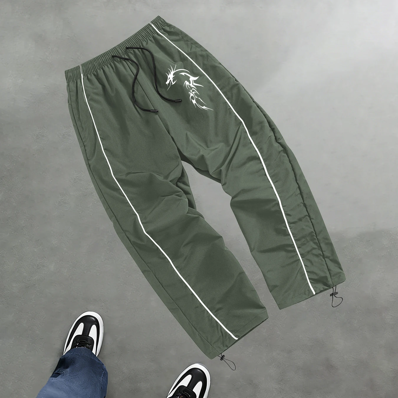 Men's Snake Print Casual Sports Trouser Spring And Summer Fitness Training Trousers Suitable For Everyday Commute Trendy Outfits