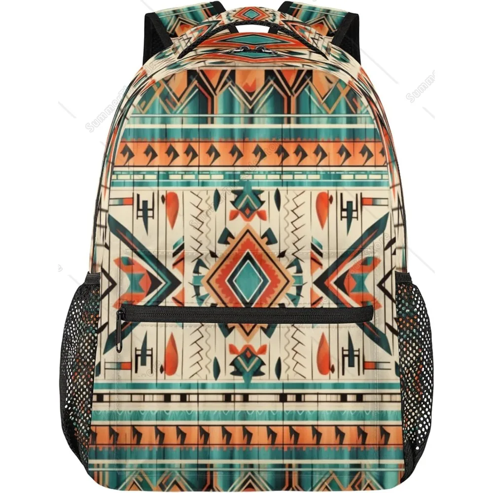 

Backpacks For Women Men, Boho Aztec Travel Laptop Back Pack Waterproof Bookbags Adults Backpack With Multiple Pocket