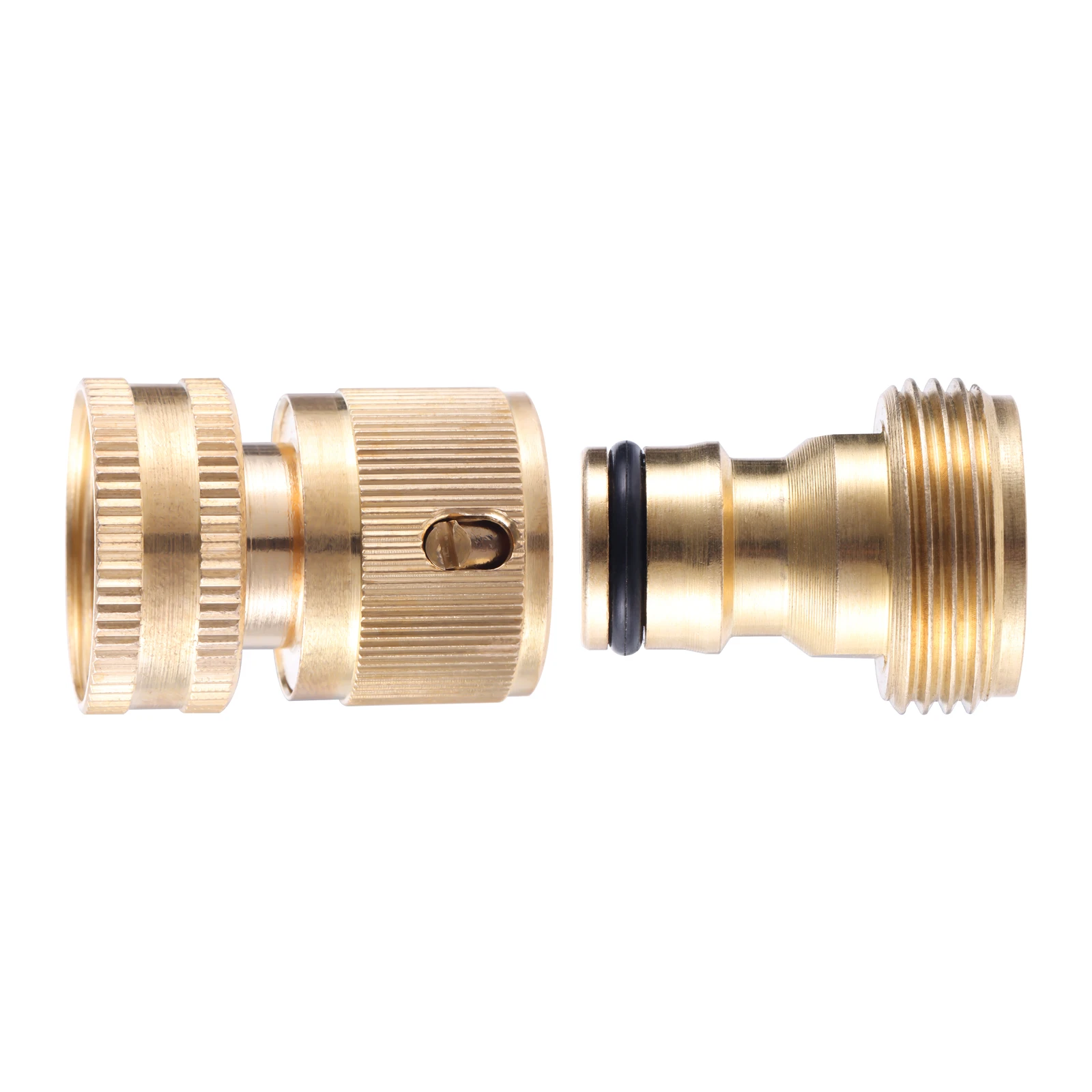 2pcs Garden Hose Joints Female/Male Thread Quick Coupling 3/4