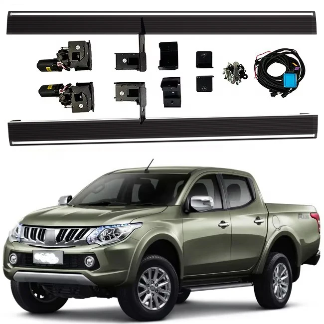 Offroad Electric Side Steps, Deployable Power Running Boards for Mazda BT50 Hilux D-Max Pickup, 600LBS Heavy Duty Aluminum Alloy