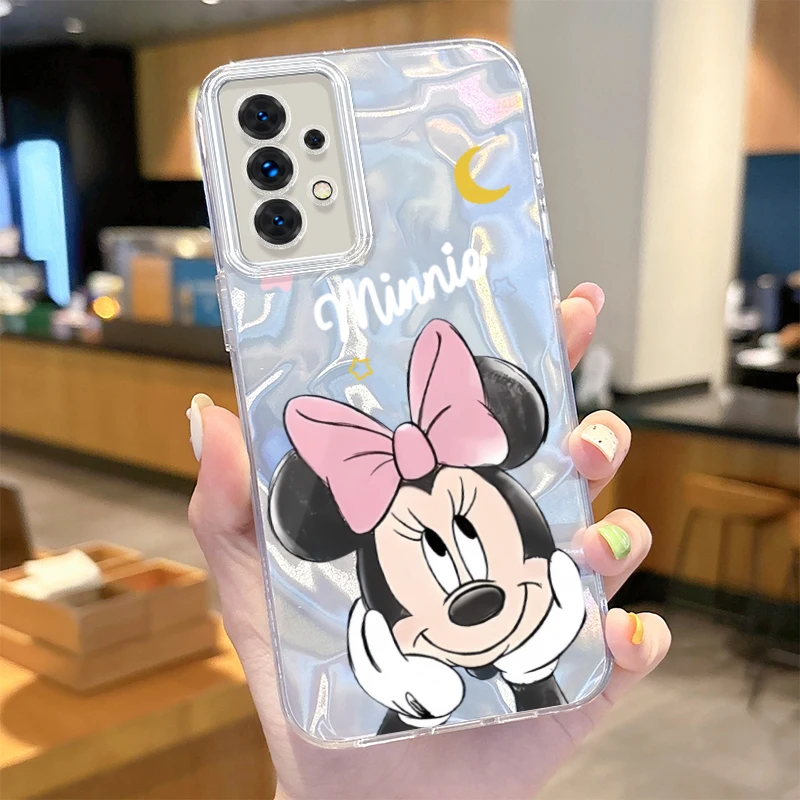 Disney Winnie Glitter Case for Samsung Galaxy S24 S23 Ultra Plus S21 FE A73 A72 A71 A54 A53 A52 A51 A50 A34 A33 A32 4G 5G Cover