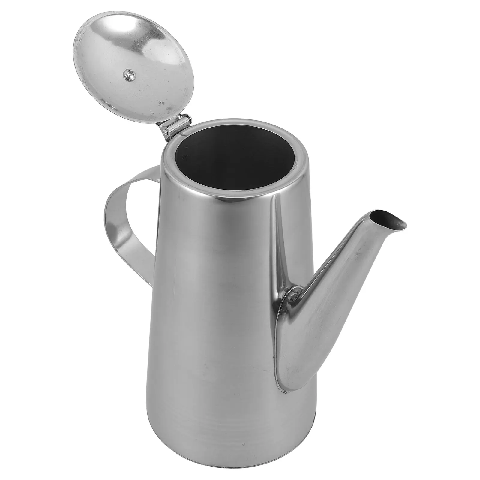 

Long Mouth Cold Water Bottle 2.0L Stainless Steel Tea Pot Kettle Metal Teapot Household Pour Travel Desktop Decor Kitchen Bar