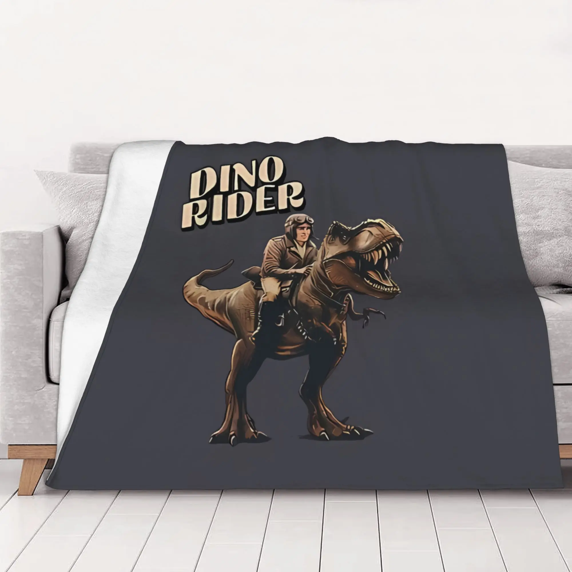 1PC home Cutecore Dino Rider Saur Hellfire Riders poster Dino Riders Blanket Super Cosy Plush Home Living Room Sofa halloween
