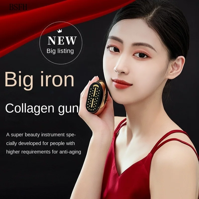 Nuovo Big Iron RF Collagen Cannon Pro Gold Dot Matrix Lifting facciale e rassodamento strumento di bellezza Anti-età ad ultrasuoni