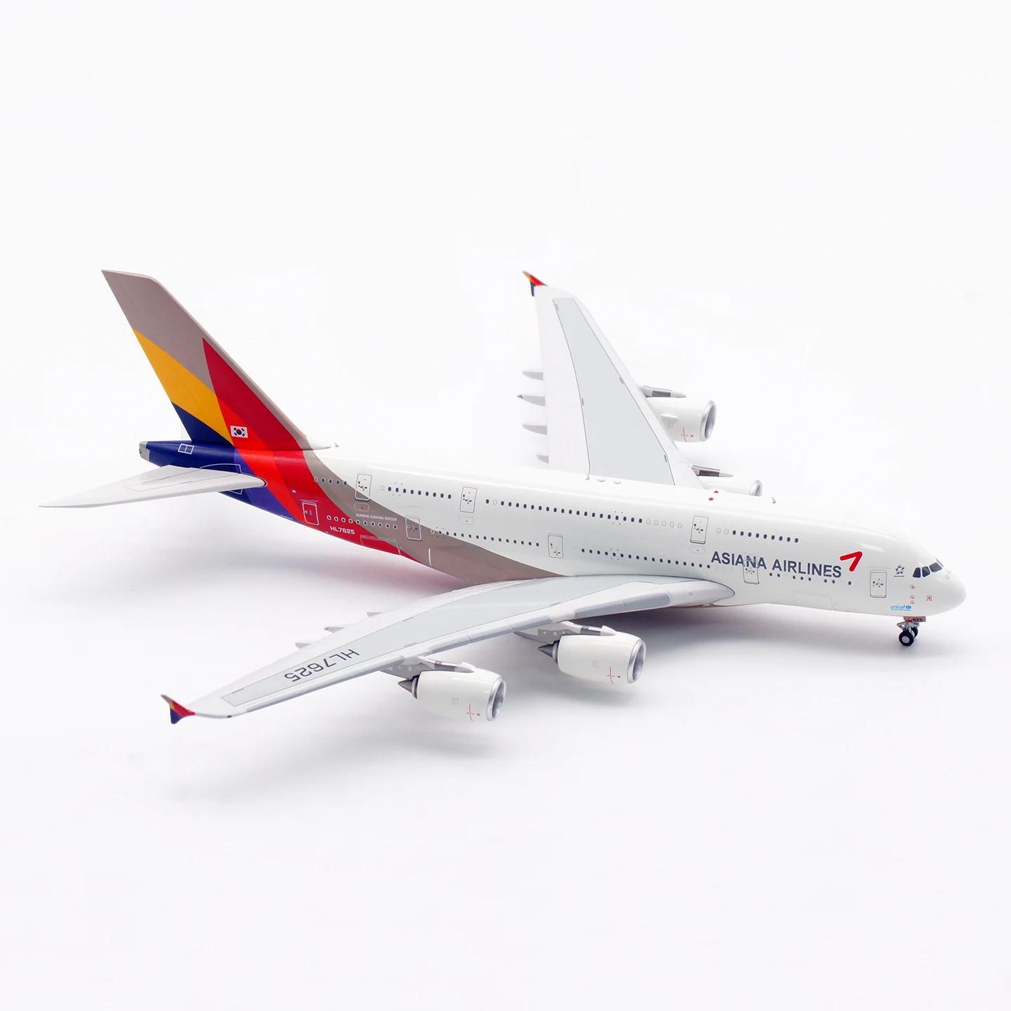 AV4283 合金グッズ飛行機ギフト航空 1:400 アシアナ航空「スターアライアンス」エアバス A380 ダイキャスト航空機ジェットモデル HL7625