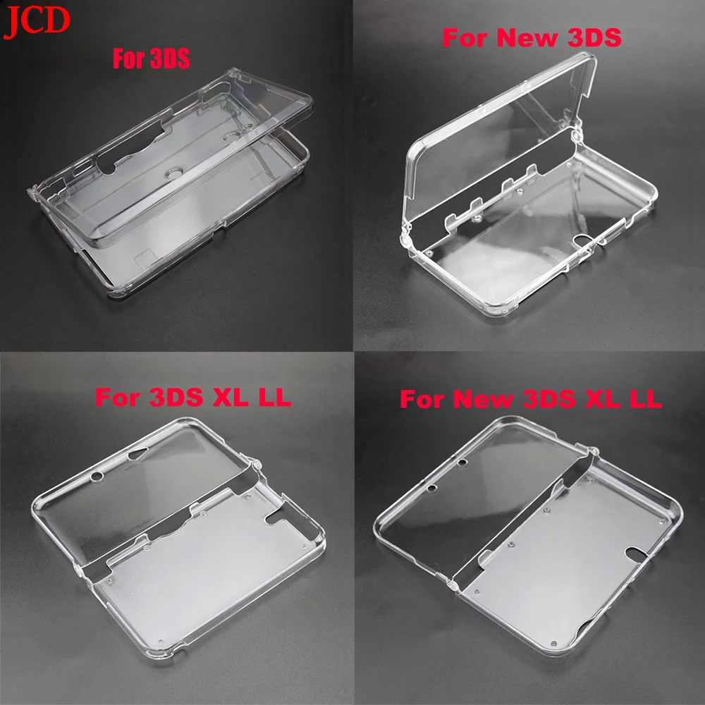 JCD In Bulk Kunststoff Klar Kristall Schutzhülle Hard Shell Haut Fall Abdeckung Für Nintend 3DS Neue 3DS XL LL Konsole & Stylus