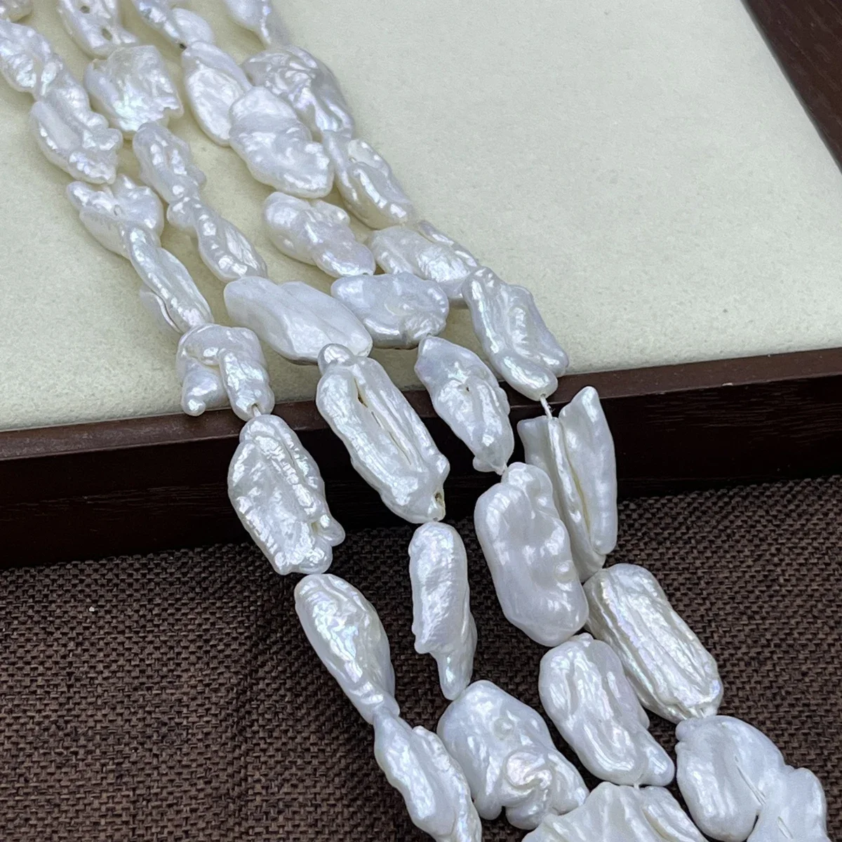 

8x15mm 4A Natural Freshwater Irregular Baroque White Pearl Isolated Bead Jewelry Make DIY Necklace Bracelet Accessories Wedding