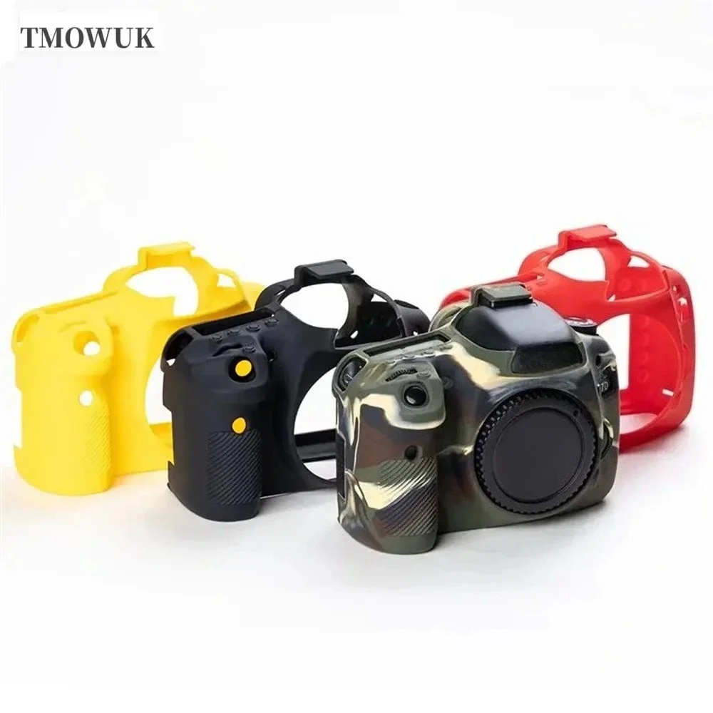 For Canon EOS 5D Mark III/IV 5D2/5D3/5D4 6DII/6D2 7DII/7D2 77D 600D/700D Silicon Sleeve Armor Skin Case Body Cover Protector