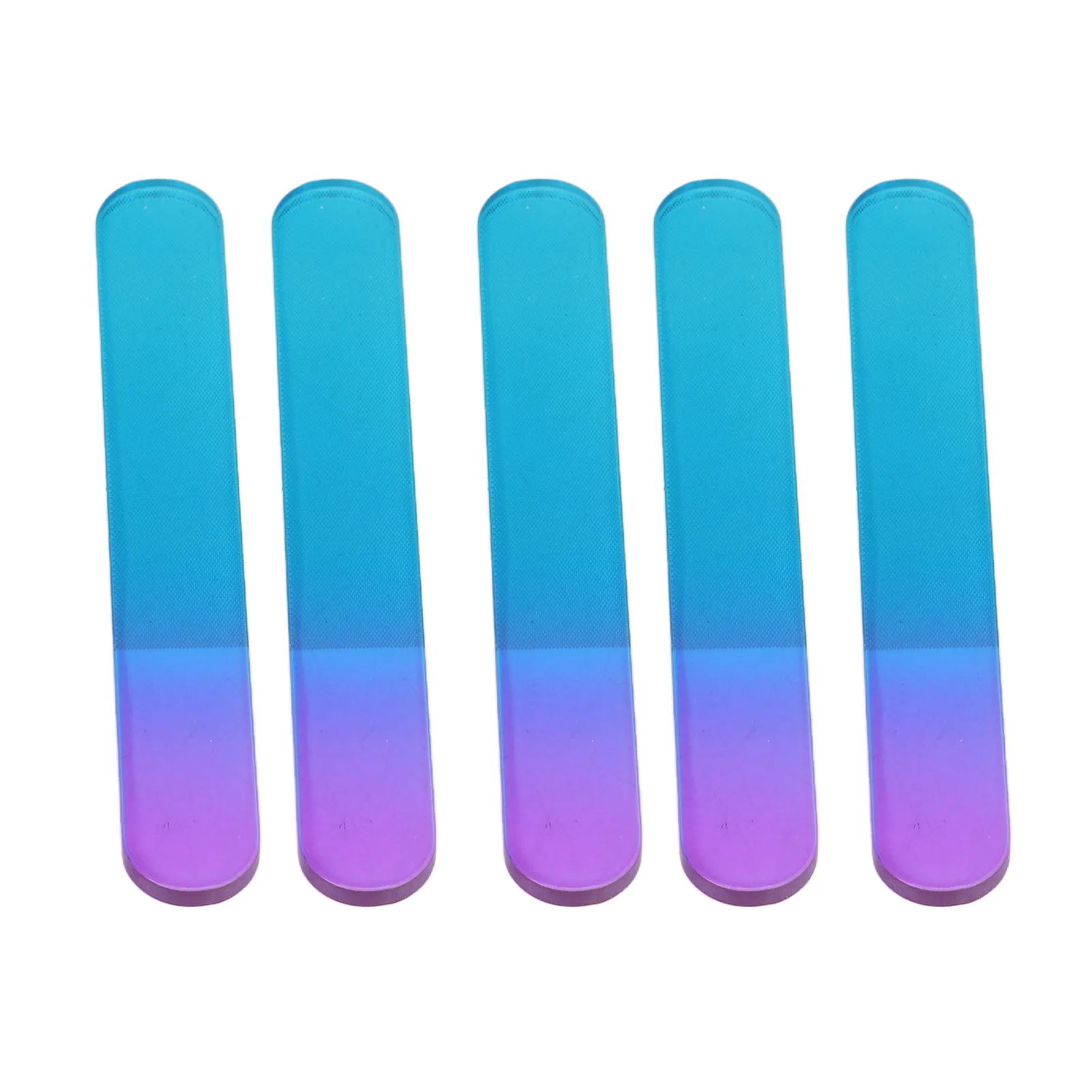 ZK40 5 pièces limes à ongles en verre Double face polissage physique sûr lime à ongles en verre Simple avec étuis pour Salon Nai à la maison