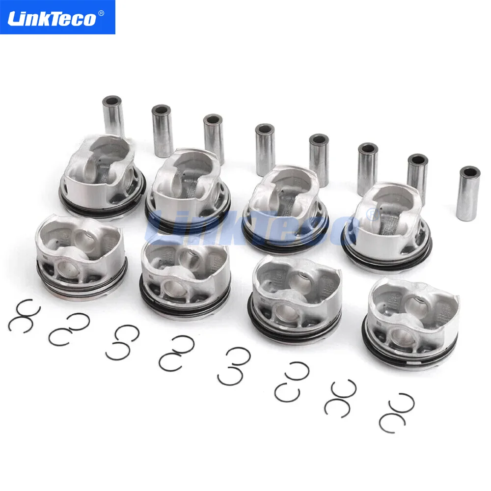 Auto Engine Parts Piston & Rings Set Kit Fit 07-18 4.4 L GAS N63 N63B44 For BMW 550i 650i 750i 750Li X5 X6 89MM Trubo