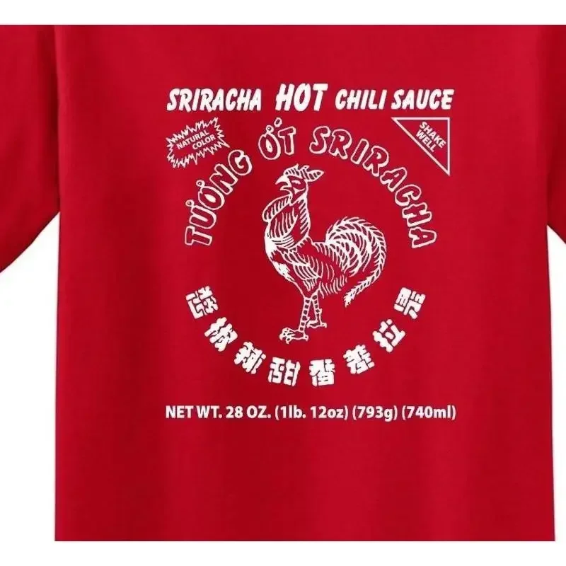 Sriracha Hot Chili Sauce Red Herren-T-Shirt bis Größe 5X