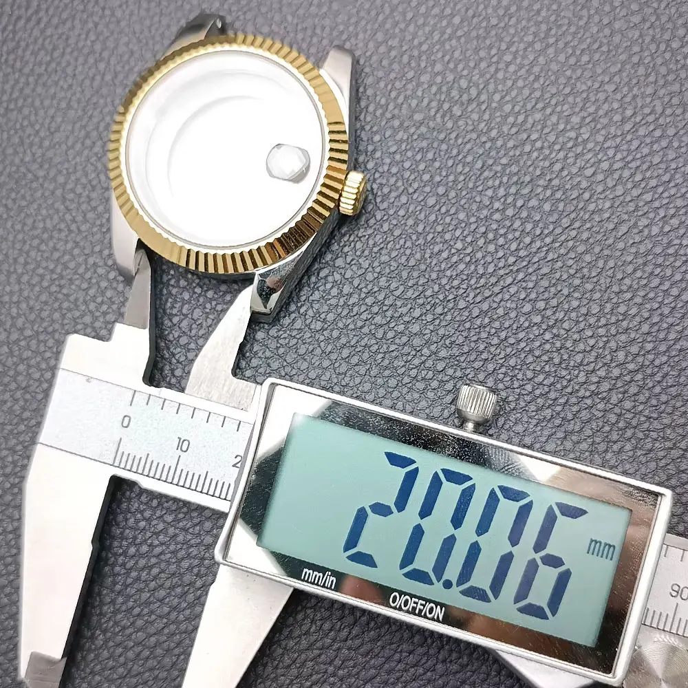 NH35 41 мм, мужские часы высокого качества, серебряный/золотой корпус, детали для Nh34, механизм Nh36, сапфировая коробка для часов, зеркало на все тело