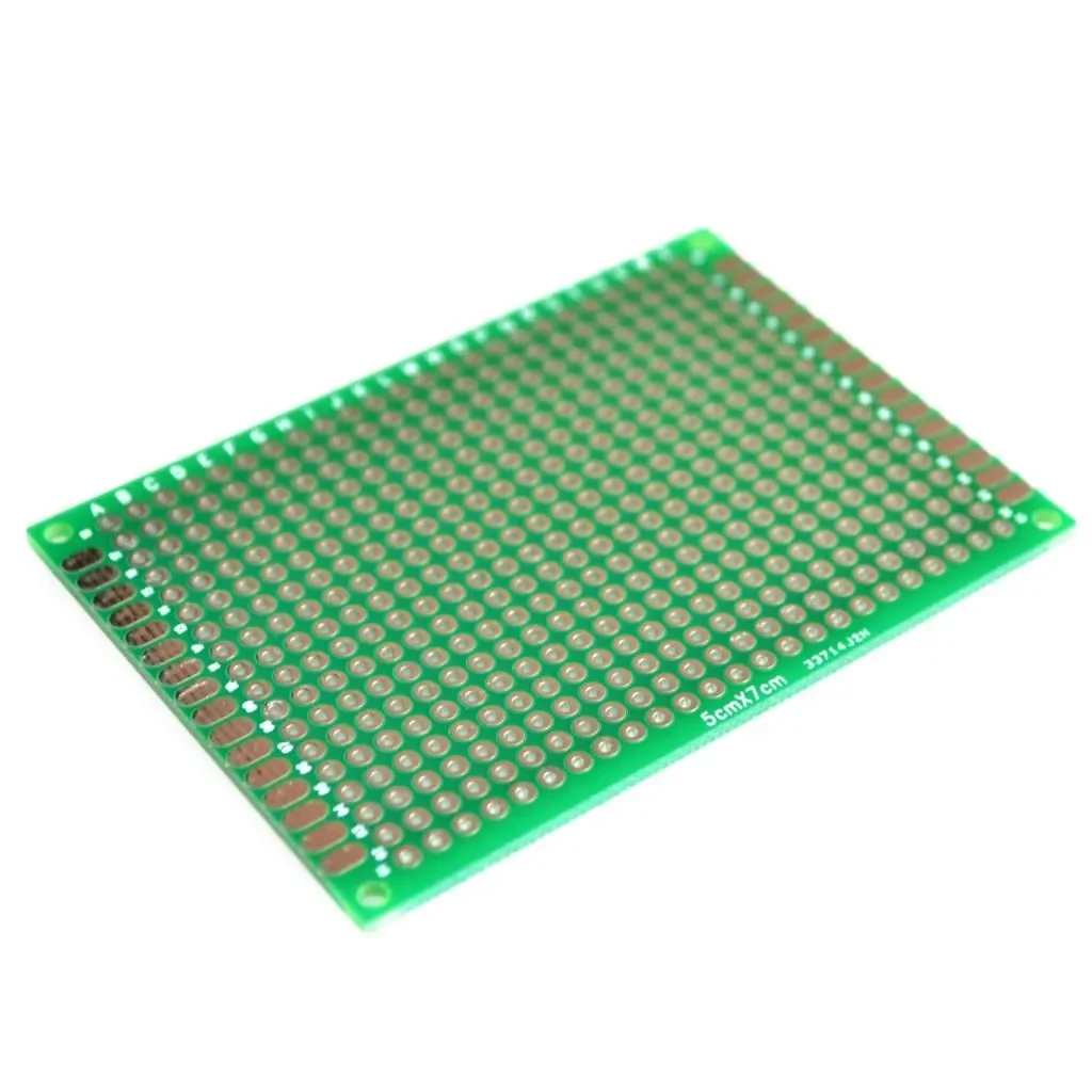 50PCS Double side Prototype PCB Tinned Universal board 5x7 5*7cm green