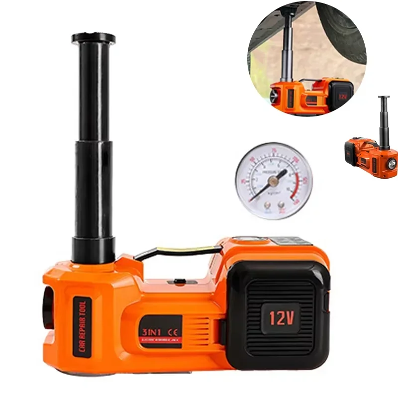 12 فولت على الطرق الوعرة الكهربائية مقبس هيدروليكي 3 في 1 مجموعة تغيير الإطارات سيارة الطوارئ رفع أداة المحمولة جاك لسيارات الدفع الرباعي على جانب الطريق #1