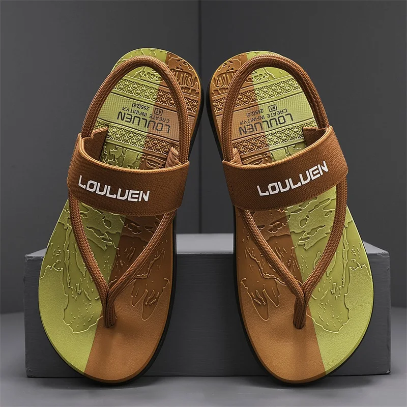 Summer New Men Sandals Fashion Casual Men Flat Sandals Beach Comfortable Flip-flops Water Sandals For Men Non-slip House Flats images - 6