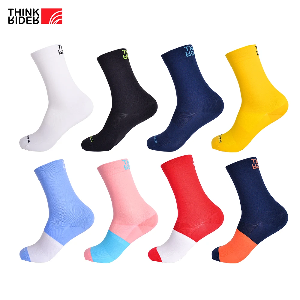 ThinkRider Deodorant Antibacterial Men Socks Running Climbing MTB Cycling Bicycle Basketball Sports Sock