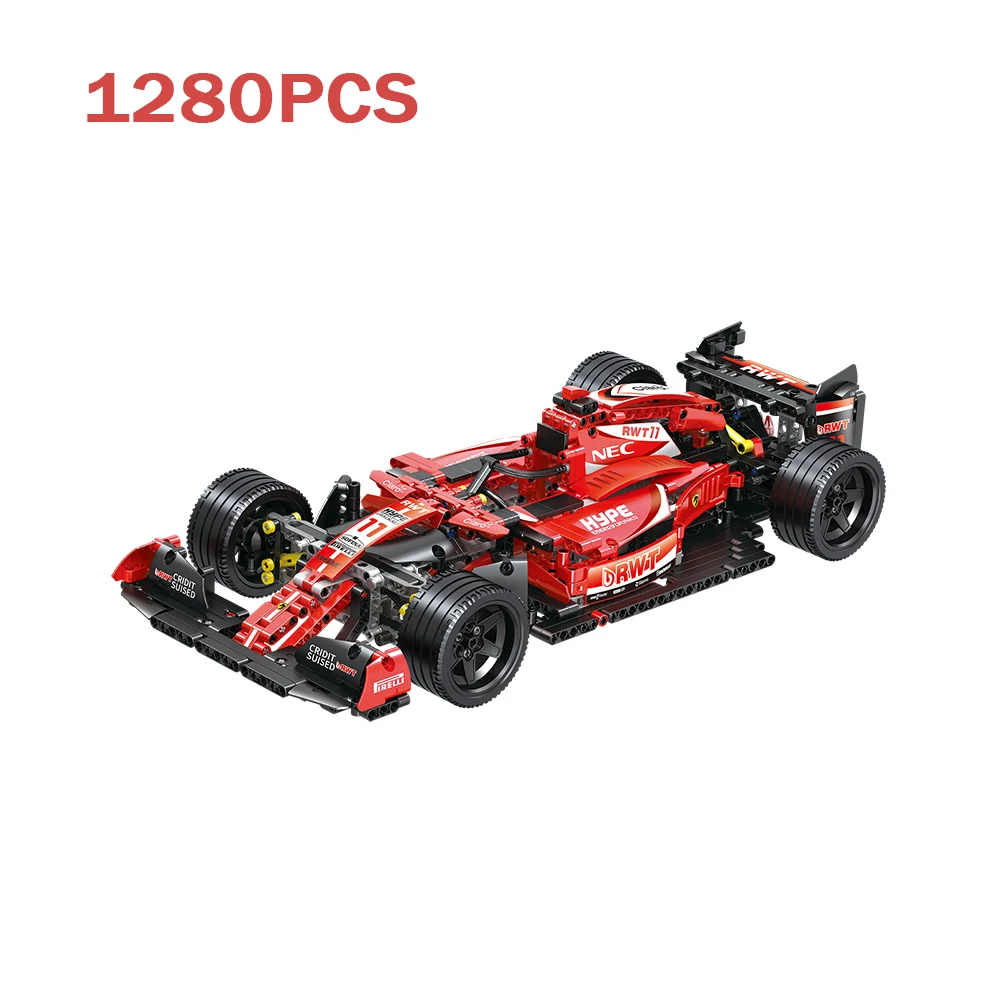

1:10 Technical Building Blocks Formula 1 Hypercar City Racing Car MOC Model Assemble Vehicle Brick Toy For Child Birthday Gift