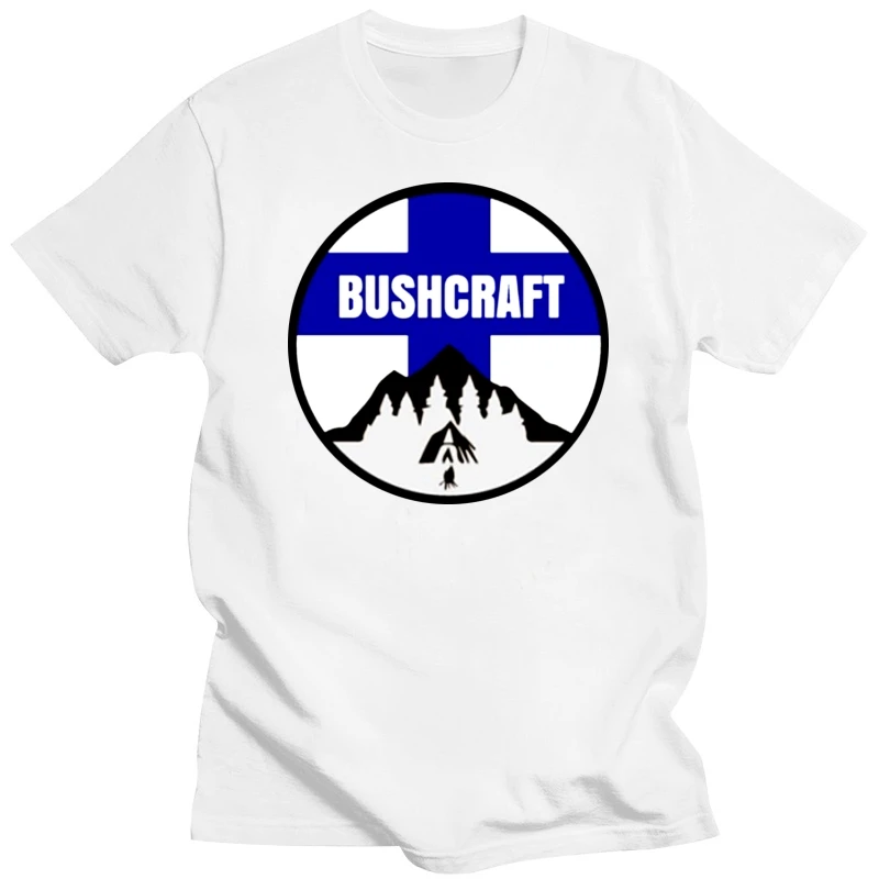 Print Bushcraft Finnland Flag Tent Fire - Gift Idea T Shirt Men Cotton Women Tshirts Harajuku Clothes