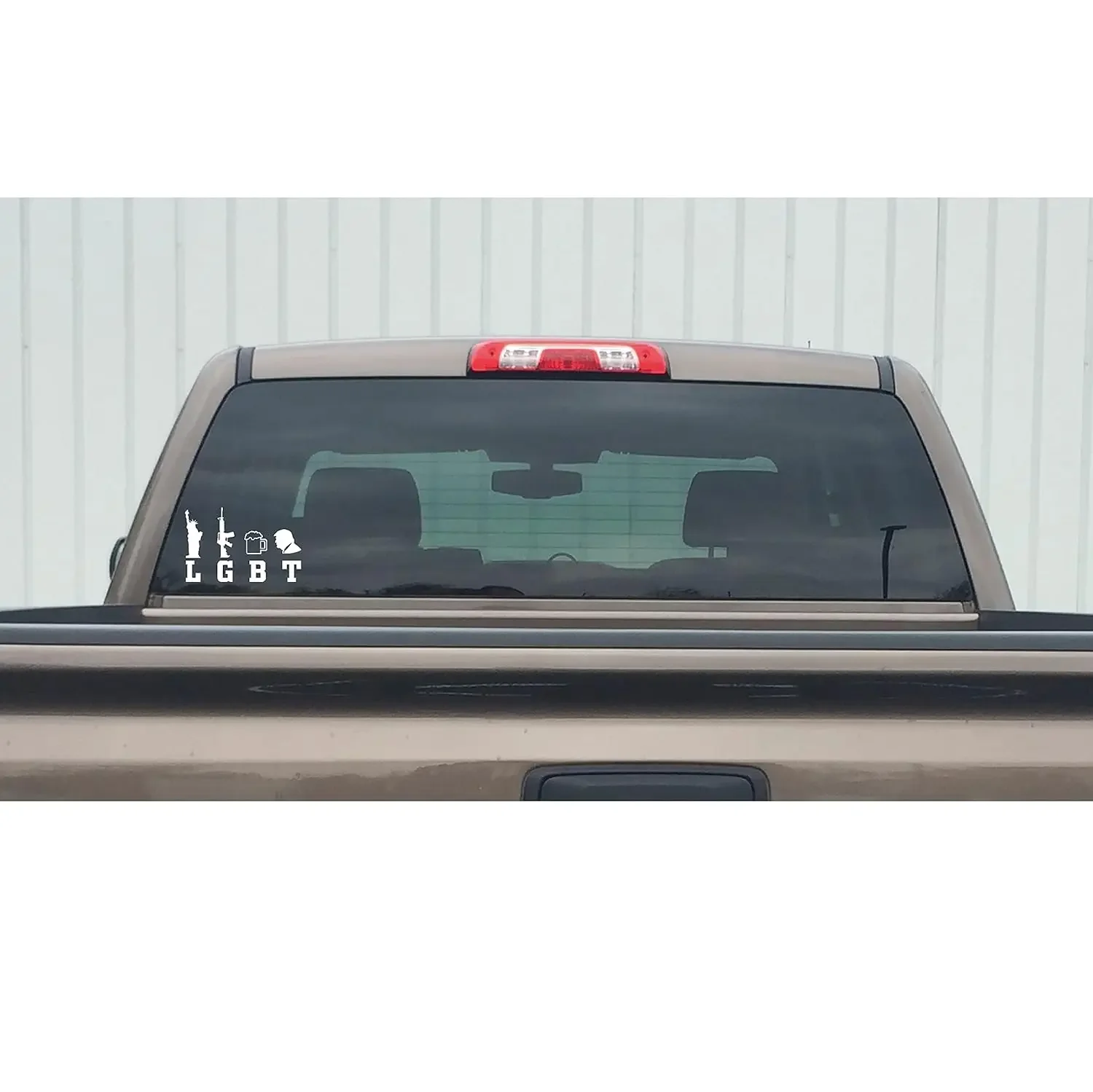 Vinyl Car Sticker LGBT LIBERTY, GUNS, BEER, TRUMP WINDOW DECAL Bumper Waterproof Weatherproof