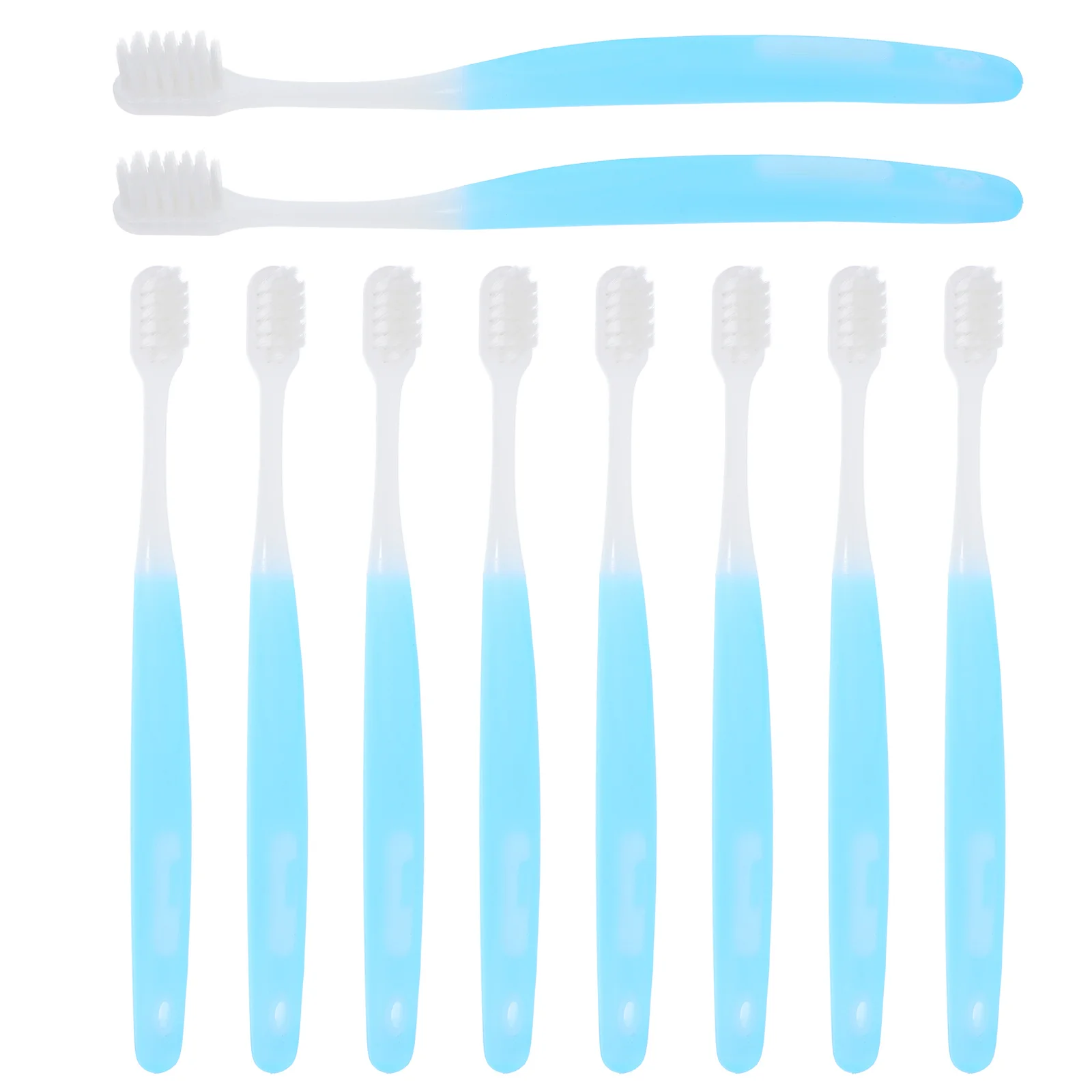 

10Pcs Portable Toothbrush Set Soft Bristles for Sensitive Teeth Compact Design Ideal for Travel Home Hotel Use Gentle on Gums