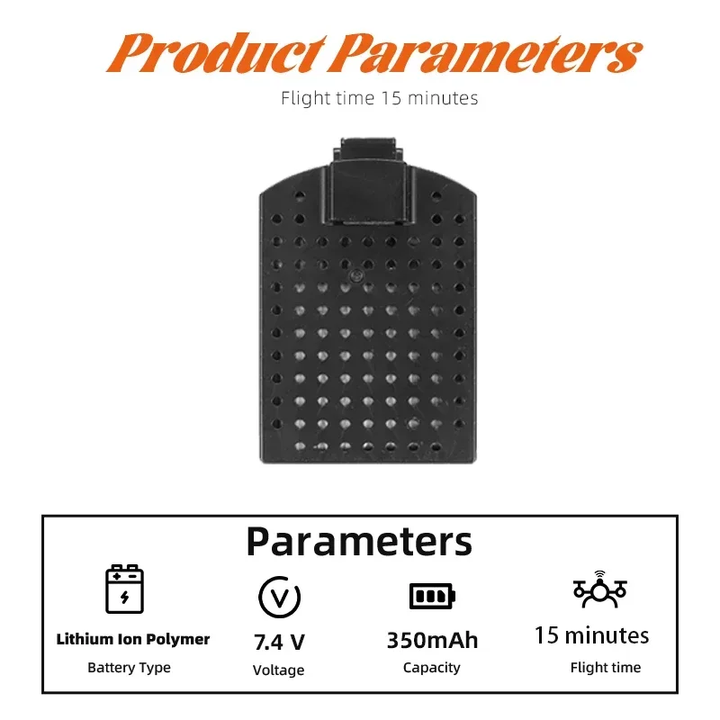 Akumulator do drona 7,4 V 350 mAh do helikoptera RC ERA C186 BO-105 / E120 4CH C186 PRO Flybarless RC Części zamienne Akumulatory Lipo