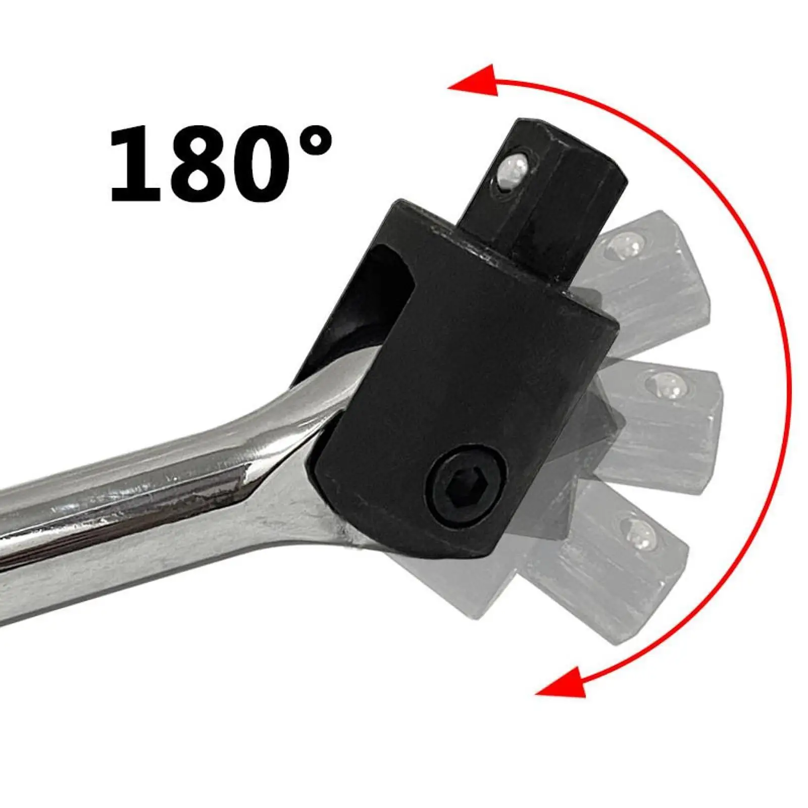 

Flex Head Extension Wrench CRV Steel Durable Breaker Bar Adaptable Drive for Household Assembly