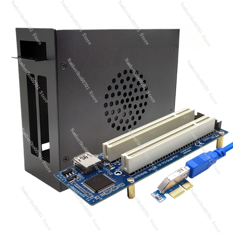 

PCI-E to PCI expansionsupport control card, capture card, sound card, external mini chassis metal shell