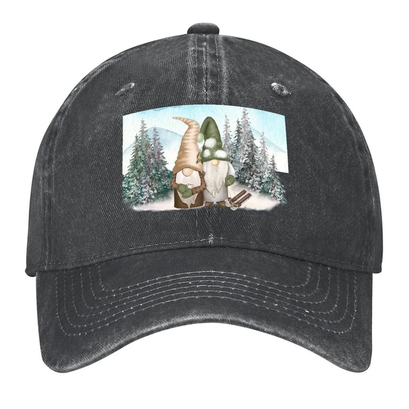 

Winter Gnome, Snow Gnome Baseball Cap Luxury man cap Trucker Cap custom Hat Rugby Golf Men Women's