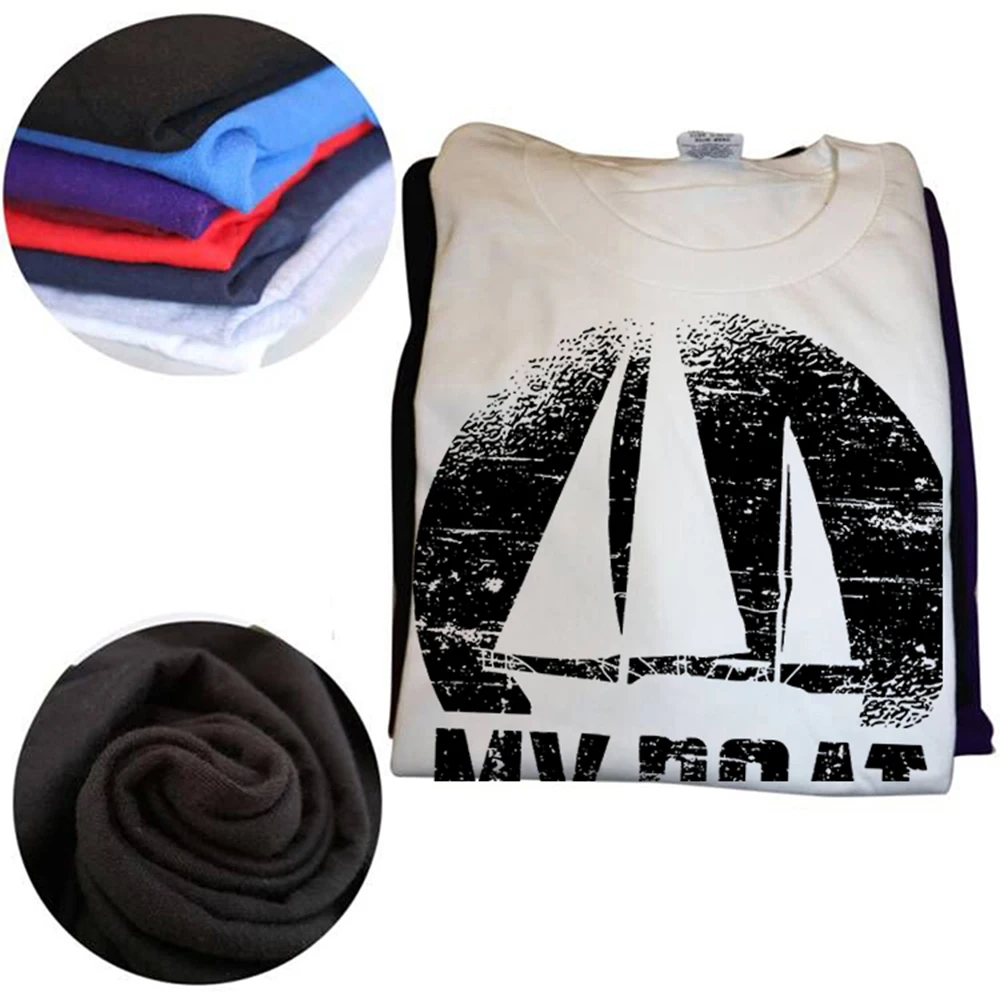 My Boat Rules Boating Sailerman Vatertag Sailor Dad T-Shirt für Männer und Frauen, Hip-Hop-Oversize-T-Shirt, 100 % Baumwolle, bequeme T-Shirts – Detail 3