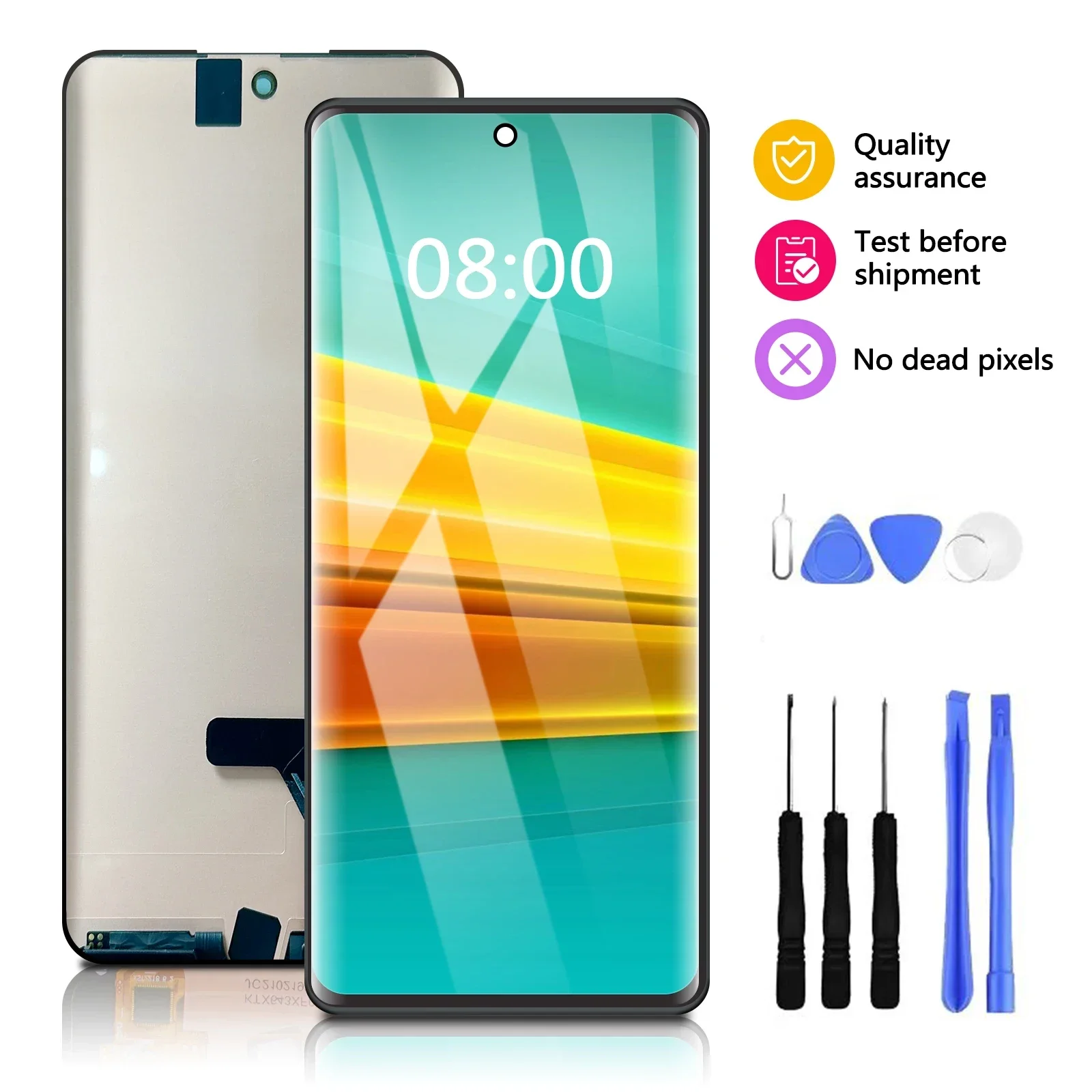 

6.56"For Vivo X60Pro V2046 X60Pro Plus V2056A V2047 X60t Pro Plus V2056A LCD Display Touch Screen Digitizer Assembly Replacement