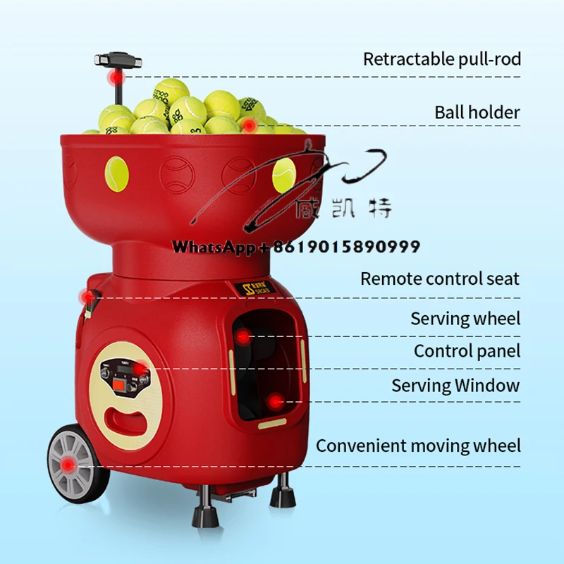

New Arrival Mini Tennis Machine Listing Capacity 120 Ball Electronics Tennis Ball Making Machine for Training Practice