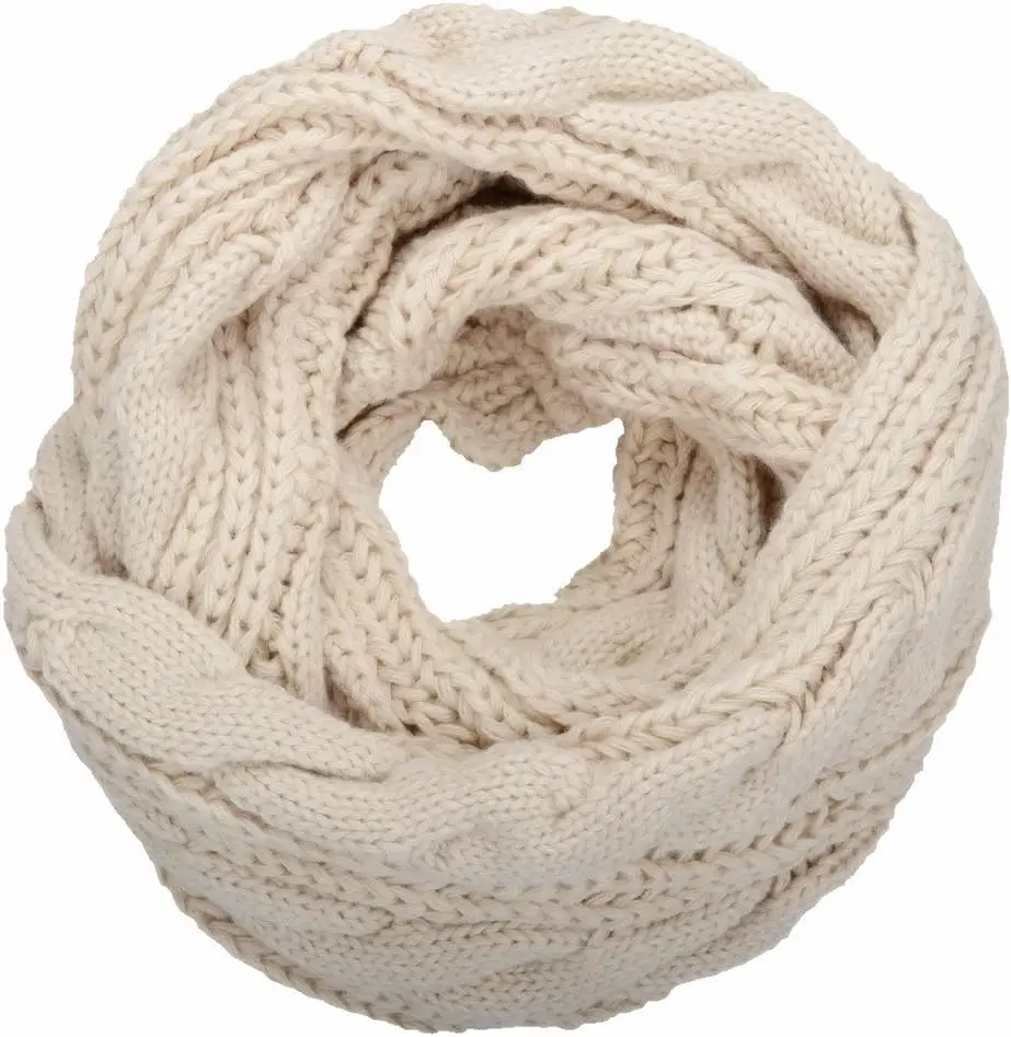 NEOSAN Womens Thick Ribbed Knit Winter Infinity Circle Loop Scarf