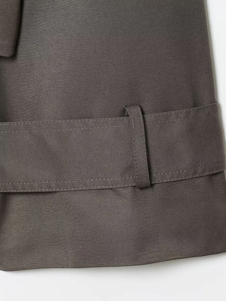 المرأة الأوروبية والأمريكية الخريف نمط جديد الوقوف طوق طية صدر السترة سترة واقية عصرية ومريحة معطف طويل الأكمام