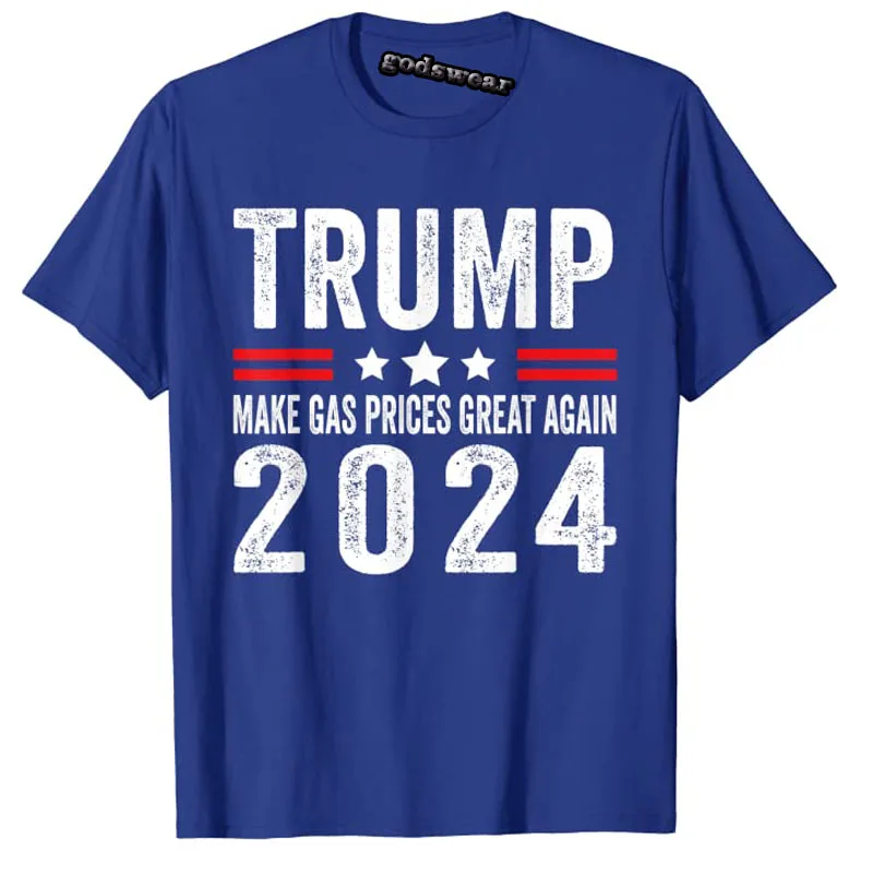 Pro Trump Supporter Make Gas Prices Great Again Trump-2024 T-Shirt Men Clothing Politics Tee Tops