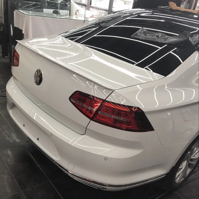 SHCHCG For Volkswagen VW Passat B8 Spoiler 2017 ABS Plastic Unpainted Primer Color Rear Trunk Boot Wing Spoiler Car Styling
