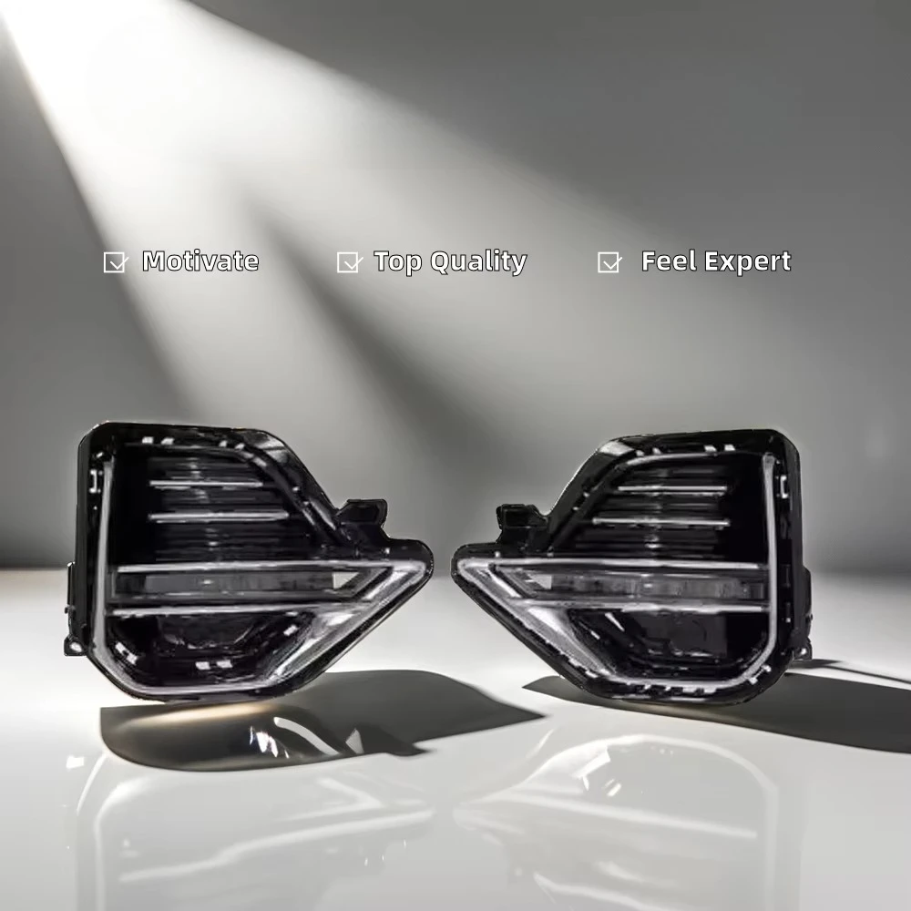2021 2022 DRL LED Daytime Running Light Driving Fog Light Cover Bezel Turn Signal Lamp Daylight Kit For Chery Tiggo 8 Plus