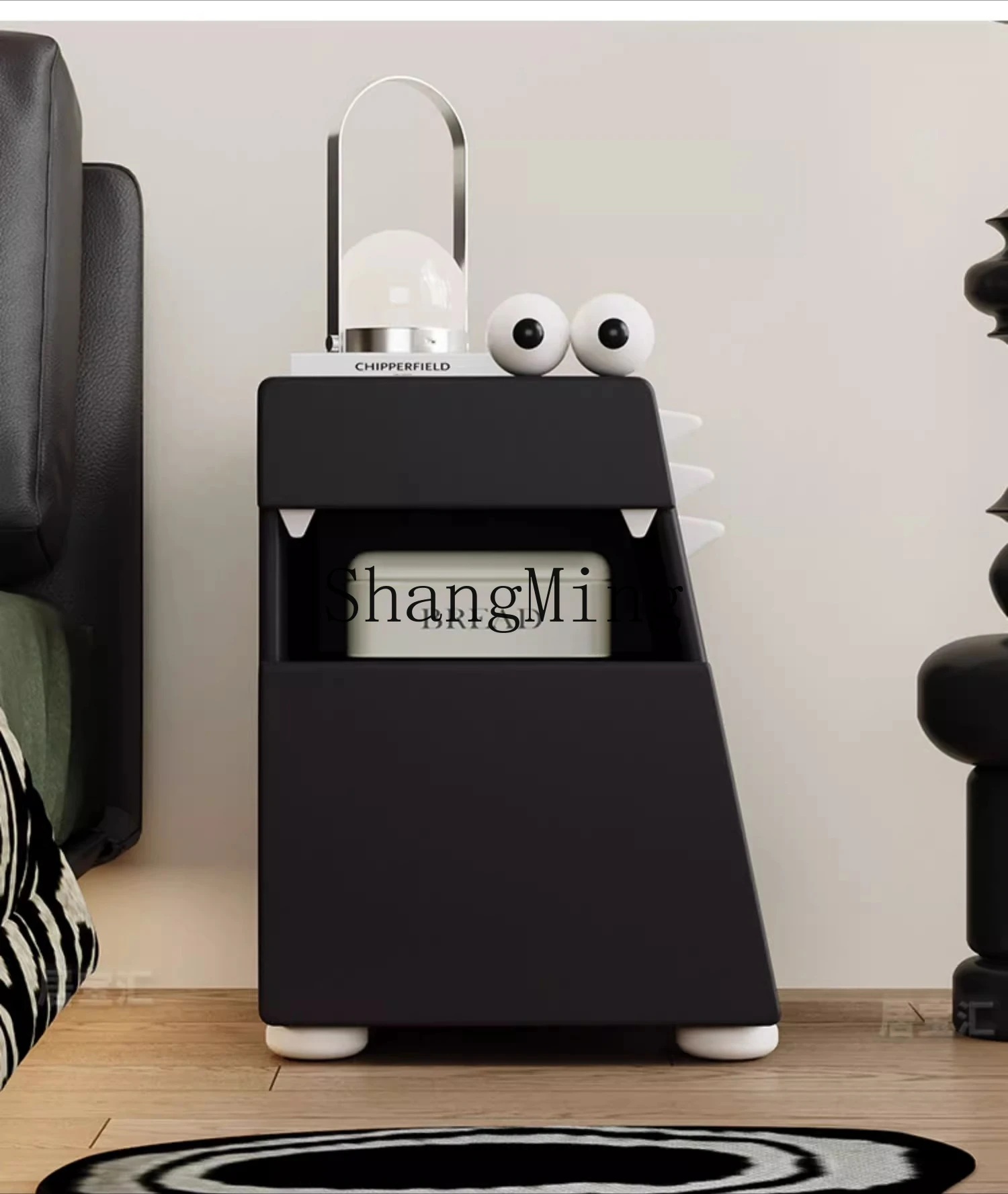 ZYY minimalist design sense solid wood small apartment household storage side cabinet rack