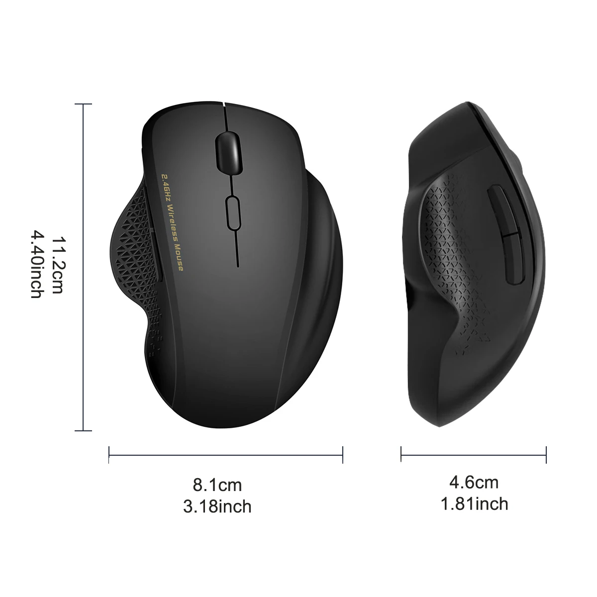 Drahtlose Maus 2,4 GHz Maus Ergonomische 1600 DPI 6 Stumm Tasten Maus Für MacBook Tablet Laptops Computer PC 2,4G Mäuse
