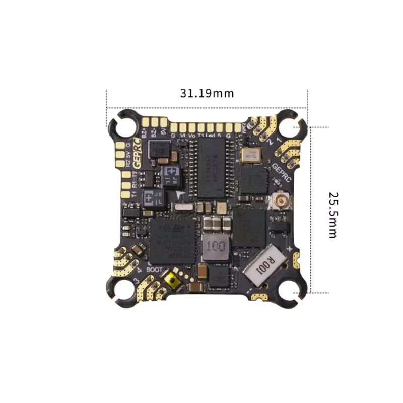 GEPRC TAKER F411 8Bit 12A AIO 42688-P gyroscope pour Buzzer et fonction de lumière LED bricolage RC FPV quadrirotor accessoires de remplacement pièces