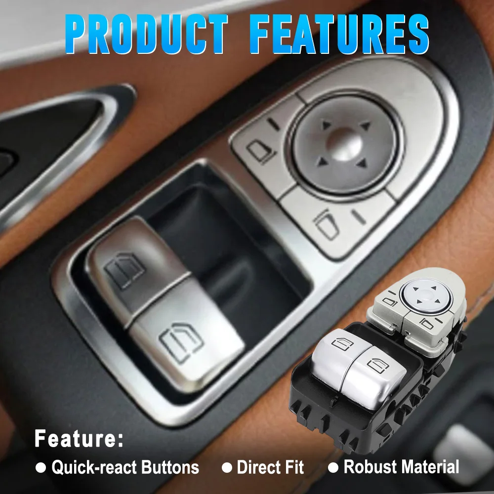 

2059050202 Electric Master Window Switch for Mercedes-Benz Vito W447 2014-2021 Left Hand Drive