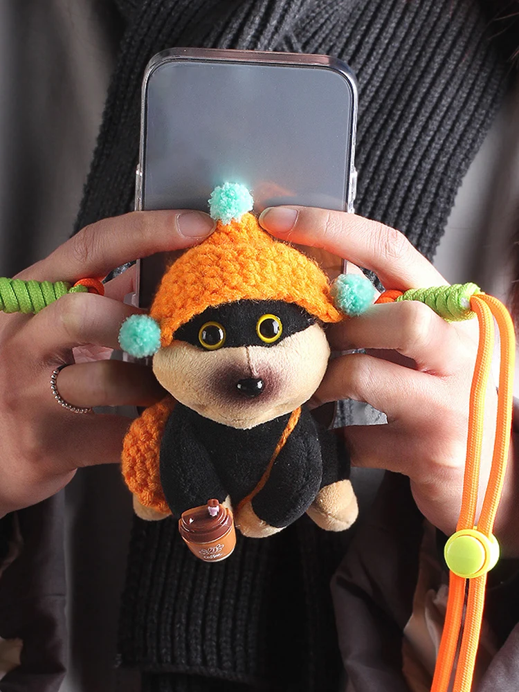

Cute Bee Dog Plush Keychain Ornaments Bag Car Pendant Cute Stuffed Doll Backpack Decoration for Kids Adults Birthday Gifts