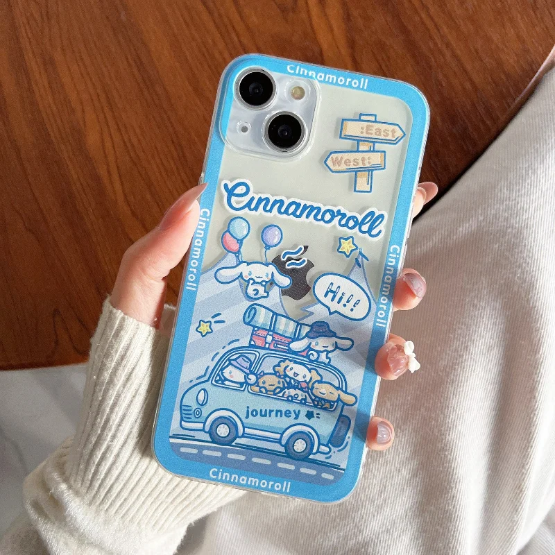 Hello Kitty Sanrio girls Anime Phone Case For iPhone 15 14 13 12 11 Pro Max Xr X 14 Plus Case Cute cartoon Shockproof Soft Cover image 6