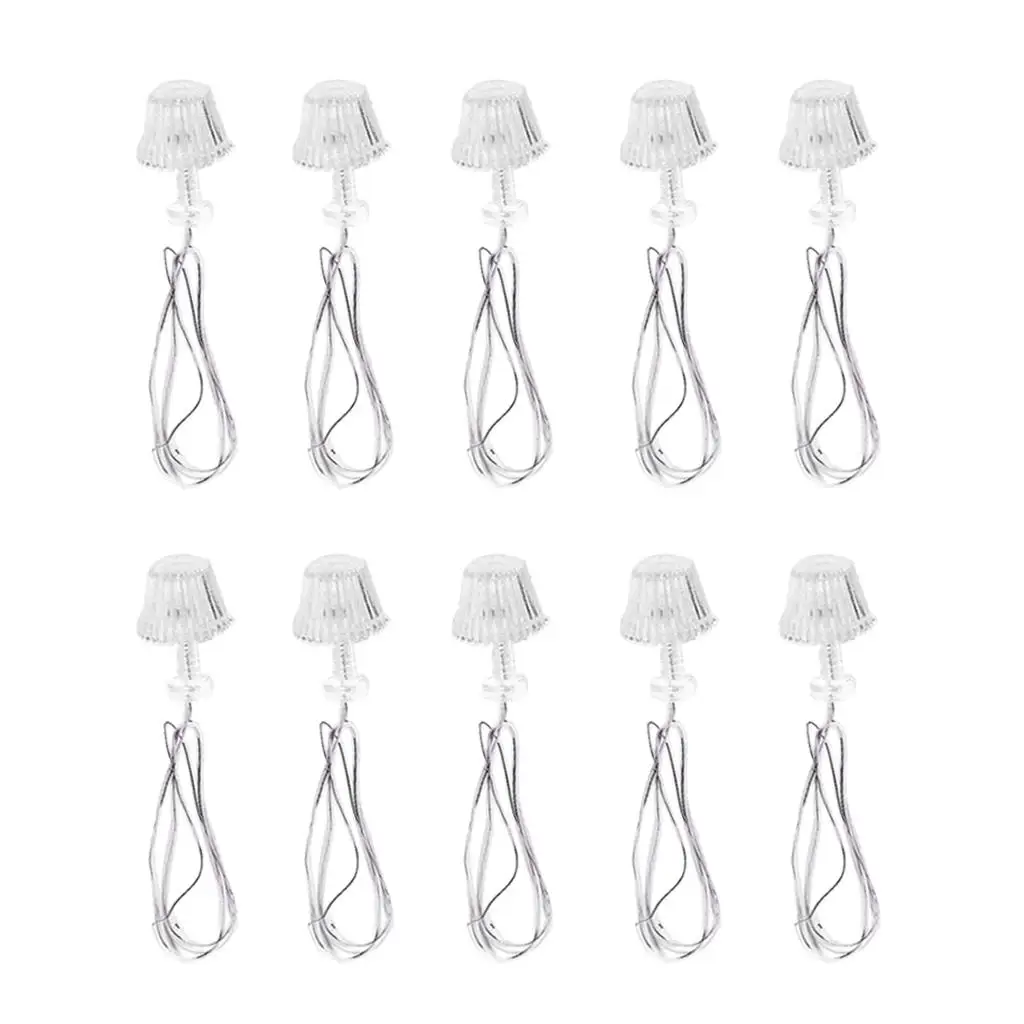 

10PCS 1:25 Miniature Lamp Table Lighting Dollhouse Decoration Accessories