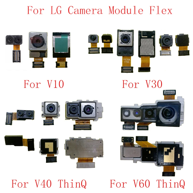 Back Rear Front Camera Flex Cable For LG V10 V20 V30 V40 V50 V60 ThinQ Big Small Camera Module Repair Replacement